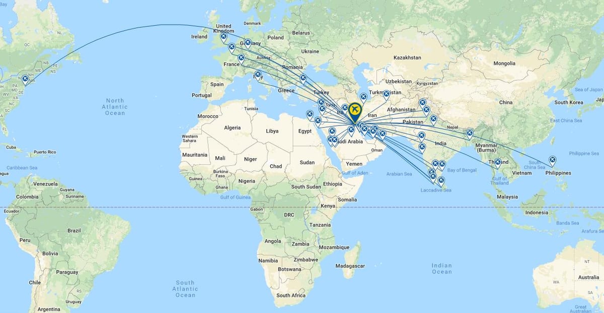 kúveit airways 777 sæti kort